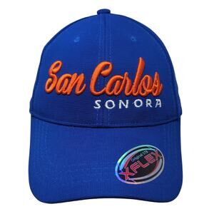 San Carlos Sonora Fitted Baseball Cap Blue One Size Lightweight 6 Panel XFlex